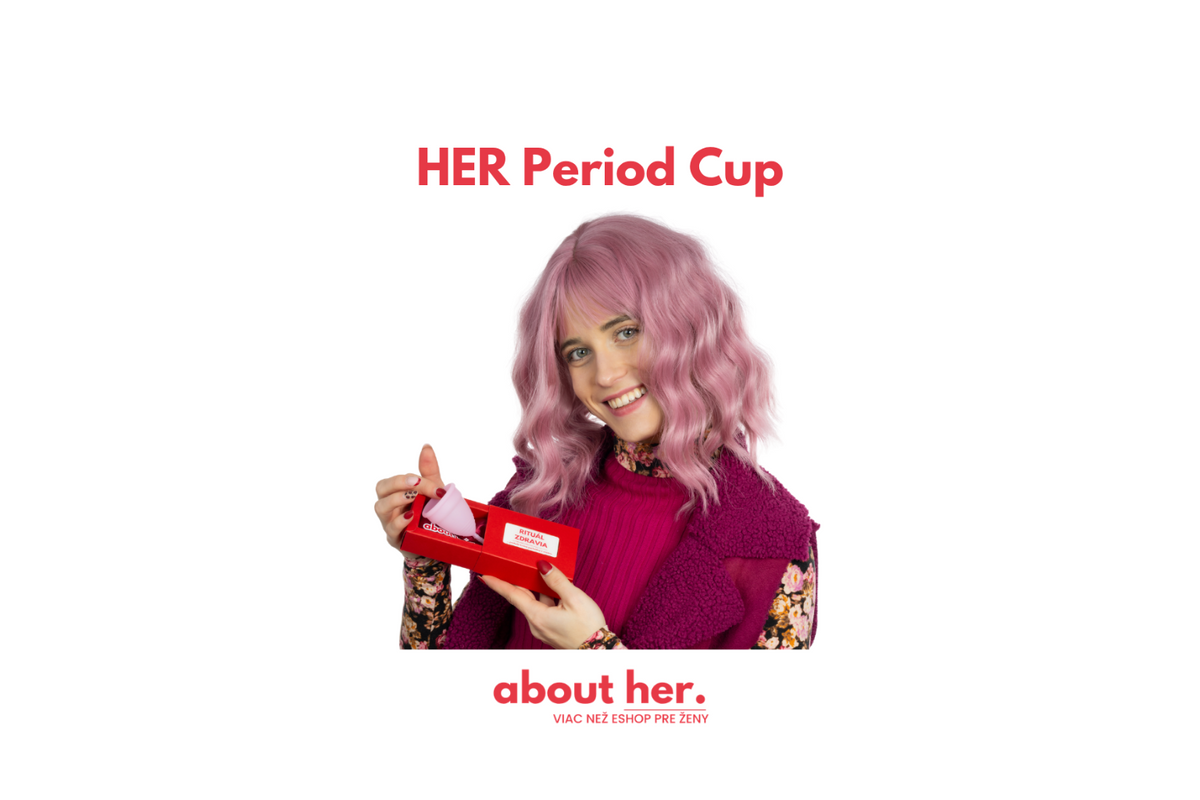Originálna fotografia HER Period Cup z katalógu AboutHer.