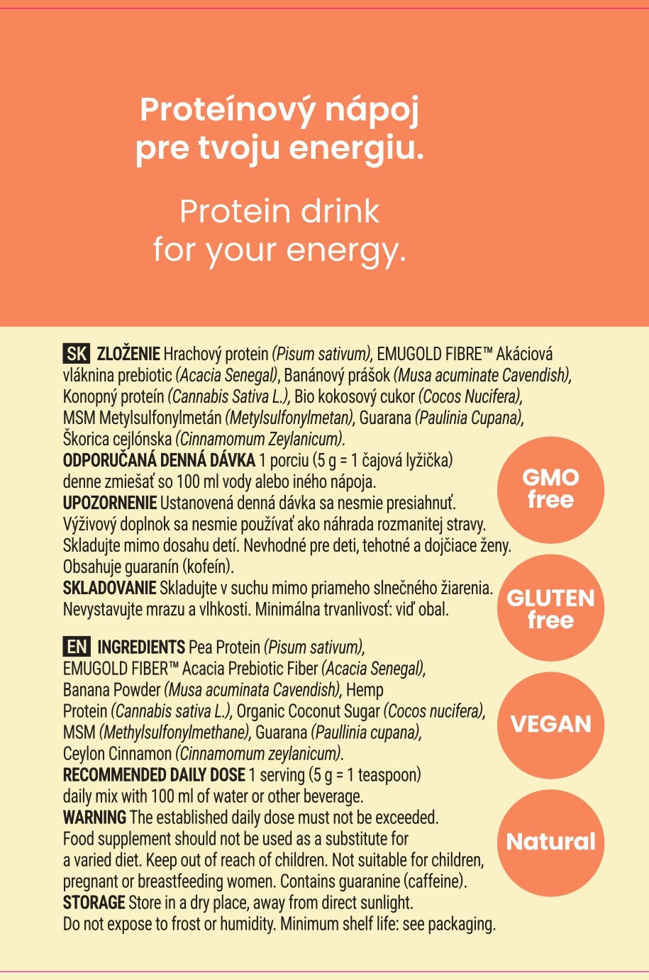 Proteinový nápoj - ENERGIA
