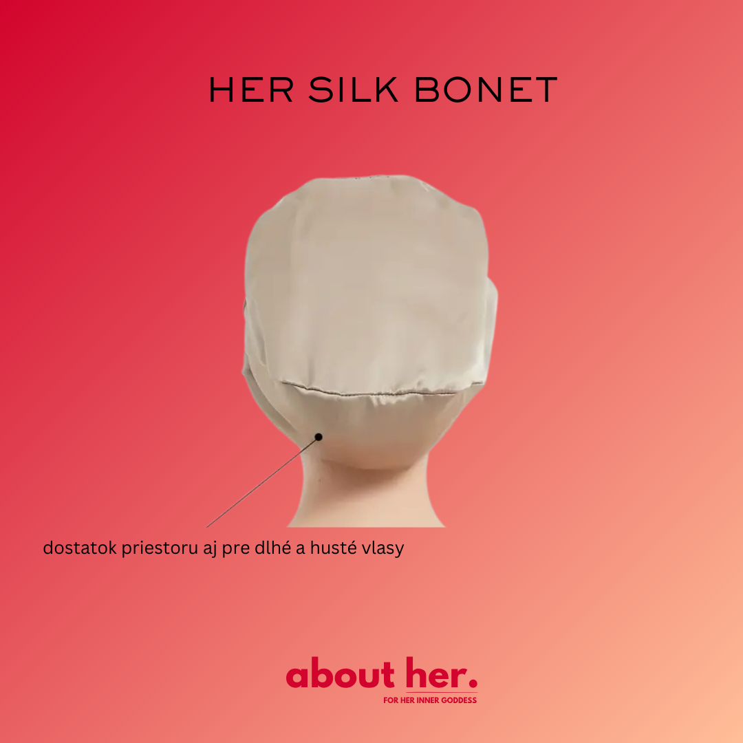 HER SILK BONET - hodvábna čiapka