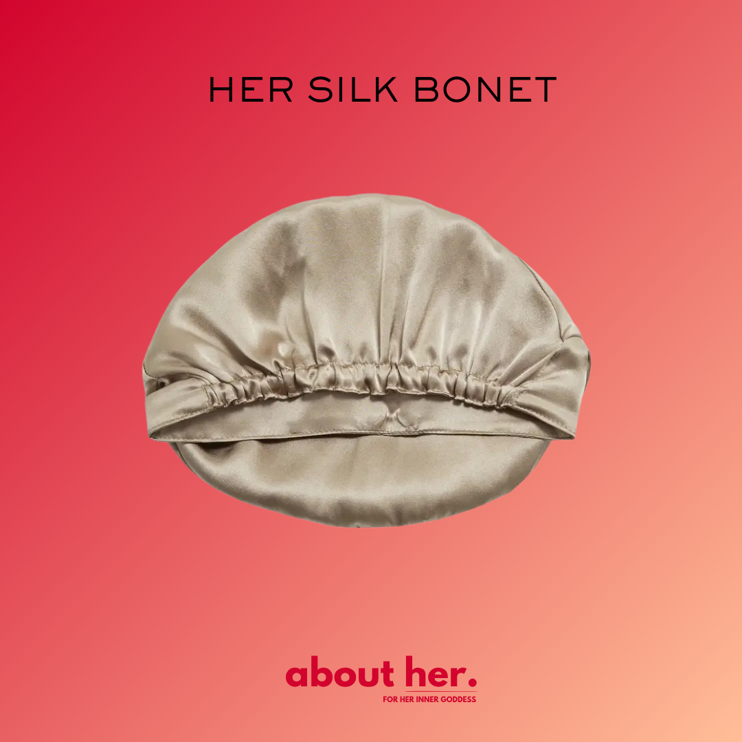 HER SILK BONET - hodvábna čiapka