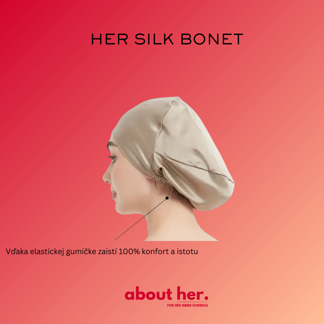 HER SILK BONET - hodvábna čiapka